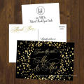 Black and White Cool Wedding Thank You Cards  Wedding Card Design Luxury Wedding Invitation Card